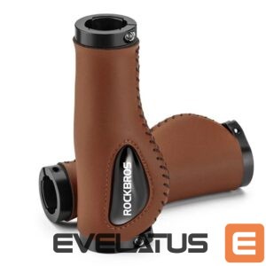 Jalgratta tarvik Rockbros  Rockbros 40720001002 leather bicycle grips - brown 