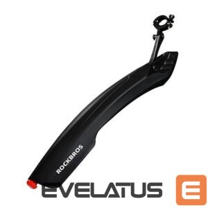 Jalgratta tarvik Rockbros  Rockbros DNB8001 mudguard with red LED light - black 