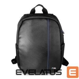 Laptop Bag BMW  BMW Carbon Navy Stripe backpack for a 16" laptop - black 