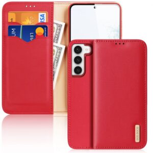 Aizmugurējais vāciņš Dux Ducis  Dux Ducis Hivo case Samsung Galaxy S23+ flip cover wallet stand RFID blocking red 