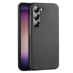Back panel cover Dux Ducis  Dux Ducis Grit case for Samsung Galaxy S23+ elegant case made of artificial leather black 