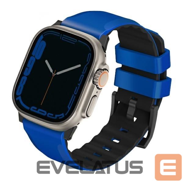 Nutikell UNIQ Uniq Linus Airosoft Silicone Strap for Apple Watch 1/2/3/4/5/6/7/8/SE/SE2/Ultra 42/44/45/49mm - Blue