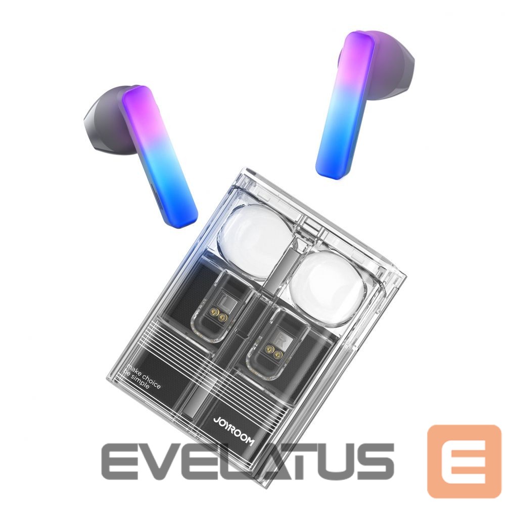 Kõrvaklapid Joyroom TWS Joyroom JR-TC1 IceLens Series wireless headphones with LED lights - black