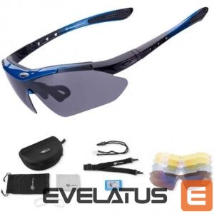 Dviračio priedas Rockbros  Rockbros 10007 polarizing cycling glasses - black and blue 