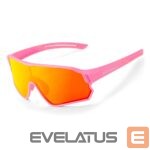 Jalgratta tarvik Rockbros  Rockbros 14110009004 polarized cycling glasses for children 8-14 years old - pink 