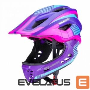 Kitas produktas Rockbros  Rockbros TT-32SBPP-M children's bicycle helmet with removable chinbar, size M - purple-pink 