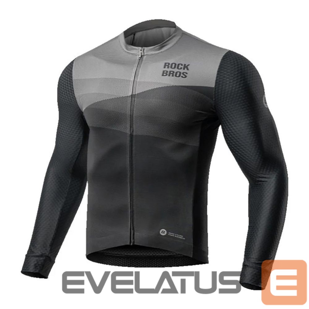 Cita prece Rockbros Rockbros cycling jersey 15120009002 long sleeve spring/summer M - black