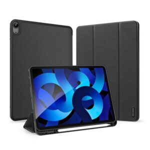 Aizmugurējais vāciņš Dux Ducis - Dux Ducis Domo flip and smart sleep case for iPad Air 4 / 5 10.9'' - black 
