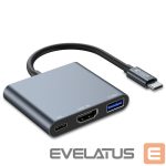 Other Computer Accessory Tech-Protect  HUB Tech-Protect V1 3in1 USB-C - USB-A 3.0 / USB-C PD 100W / HDMI 4K 30Hz - gray 
