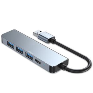 Other Computer Accessory Tech-Protect  HUB Tech-Protect V0 5in1 USB-A - USB-A 3.0 / 3x USB-A 2.0 / USB-C - gray 