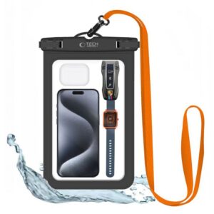 Teised Tech-Protect  Tech-Protect Waterproof Case UWC9 waterproof for devices up to 8.9" - black and orange 