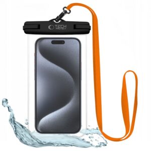 Teised Tech-Protect  Tech-Protect Waterproof Case UWC7 waterproof for devices up to 6.9" - black and orange 