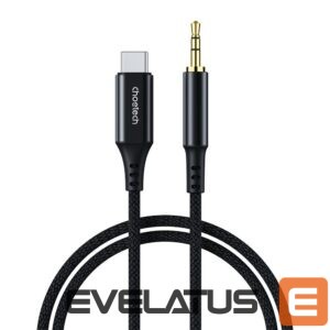 Cable Choetech  Choetech AUX006 USB-C / mini jack 3.5mm cable 1 m - black 