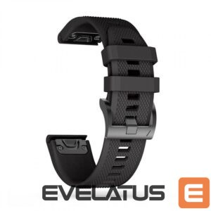 Siksniņa Tech-Protect  Tech-Protect Smooth Strap for Garmin Fenix 3 / 5X / 3HR / 5X Plus / 6X / 6X Pro / 7X - Black 