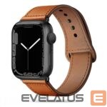 Dirželis Tech-Protect  Tech-Protect LeatherFit Strap for Apple Watch 4 / 5 / 6 / 7 / 8 / 9 / SE / Ultra 1 / 2 (42/44/45/49 mm) - Brown 