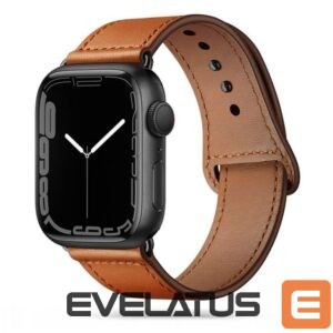 Strap Tech-Protect  Tech-Protect LeatherFit Strap for Apple Watch 4 / 5 / 6 / 7 / 8 / 9 / SE / Ultra 1 / 2 (42/44/45/49 mm) - Brown 