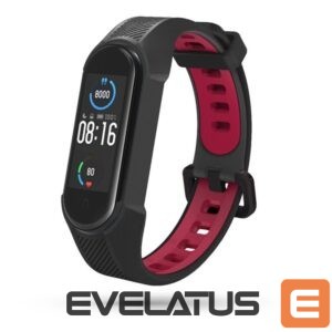 Dirželis Tech-Protect  Tech-Protect Armor Strap for Xiaomi Mi Smart Band 5 / 6 / 6 NFC - Black and Red 