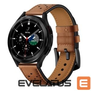 Strap Tech-Protect  Tech-Protect Leather Strap for Samsung Galaxy Watch 4 / 5 / 5 Pro / 6 / 7 / FE - Brown 