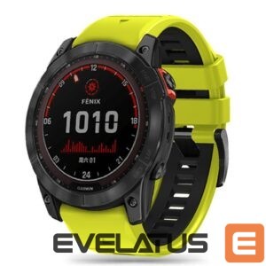 Siksniņa Tech-Protect  Tech-Protect IconBand Pro Strap for Garmin Fenix 3 / 5X / 3HR / 5X Plus / 6X / 6X Pro / 7X - Lime Black 