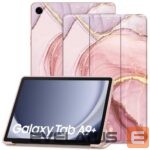 Maciņš grāmata Tech-Protect Samsung Galaxy Tab A9 Plus 11 X210 / X215 / X216 SmartCase Pink Marble 