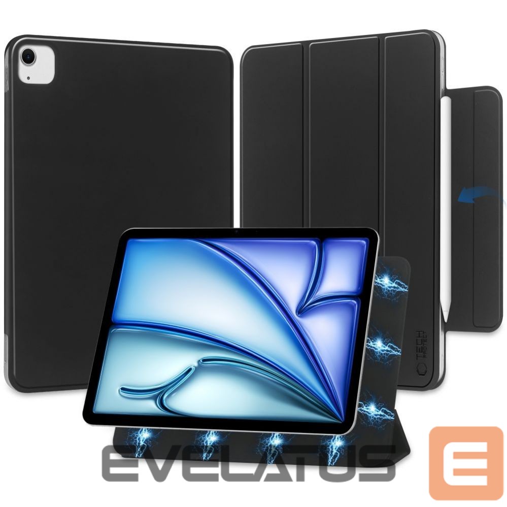 Book case Tech-Protect Tech-Protect SmartCase Magnetic for iPad Air 13" 2024 - Black