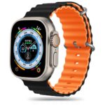 Siksniņa Tech-Protect  Tech-Protect IconBand Pro Strap for Apple Watch 4 / 5 / 6 / 7 / 8 / 9 / SE / Ultra 1 / 2 (42/44/45/49 mm) - Orange-Black 