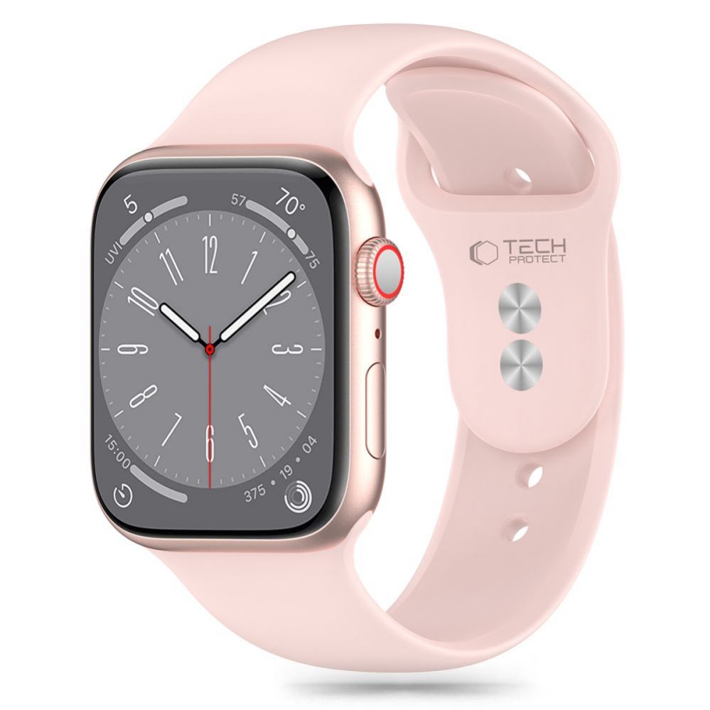 Rihm Tech-Protect Tech-Protect Silicone Strap for Apple Watch 4 / 5 / 6 / 7 / 8 / 9 / SE (38 / 40 / 41 mm) - Pink