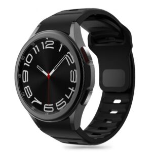 Strap Tech-Protect  Tech-Protect Silicone Line Strap for Samsung Galaxy Watch 4 / 5 / 5 Pro / 6 / 7 / FE - Black 