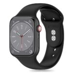 Rihm Tech-Protect  Tech-Protect Silicone Strap for Apple Watch 4 / 5 / 6 / 7 / 8 / 9 / SE / Ultra 1 / 2 (42 / 44 / 45 / 49 mm) - Black 