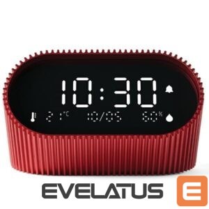 Bluetooth Speaker Accessories LEXON  Lexon Ray Clock Budzik z czujnikiem temperatury i wilgotności czerwony/saguine red LR155SR3 