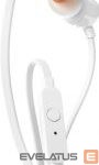 Headphone with microphone JBL  Austiņas JBL TUNE T110 White 