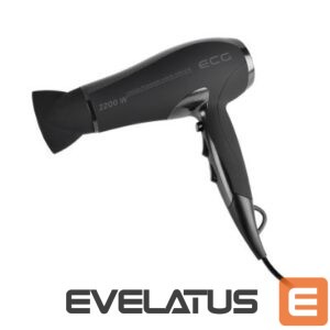 Matu ieveidotāji ECG  ECG Hair dryer VV 115, 2200W, 3 levels of heating, 2 levels of power, Cool air function, Overheating protection 