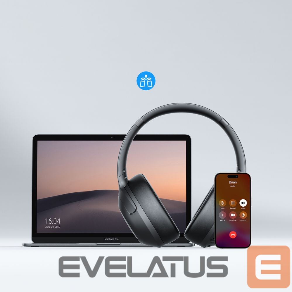 Wired headphones Joyroom Joyroom J-Head Series JR-JH2 Wireless Headphones with ANC Bluetooth - Black