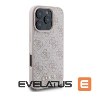 Apsauginiai stiklai Guess  GUESS case for IPHONE 16 Pro Max GUHCP16XG4GFPI (PU 4G Classic) pink 