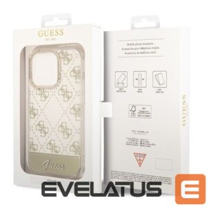 Nugarėlės dėklai Guess  Guess GUHCP14LHG4MHG iPhone 14 Pro 6.1 "gold / gold hardcase 4G Pattern Script 