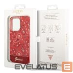 Nugarėlės dėklai Guess  Guess GUHCP14LHGBNHR iPhone 14 Pro 6.1" red/red hardcase Bandana Paisley 