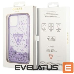 Nugarėlės dėklai Guess  Guess Liquid Glitter Palm Collection case for iPhone 14 Plus 6.7" - purple 