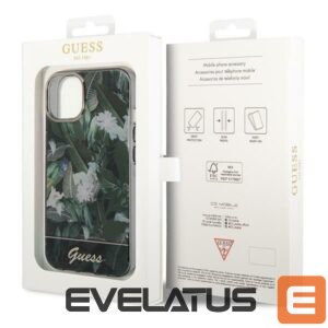 Nugarėlės dėklai Guess  Guess Jungle Collection iPhone 14 Case - Green 