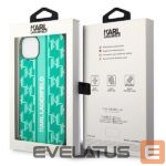 Aizmugurējais vāciņš Karl Lagerfeld  Karl Lagerfeld KLHCP14SPGKLSKN iPhone 14 6.1 "hardcase green / green Monogram Stripe 