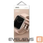 Back panel cover UNIQ  Uniq Linus Apple Watch Series 4/5/6/7/8/SE/SE2 strap 38/40/41mm. Airosoft Silicone pink/blush pink 