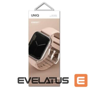 Nugarėlės dėklai UNIQ  Uniq Linus Apple Watch Series 4/5/6/7/8/SE/SE2 strap 38/40/41mm. Airosoft Silicone pink/blush pink 