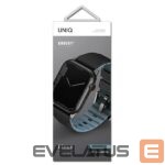 Aizmugurējais vāciņš UNIQ  Uniq Linus Apple Watch Series 4/5/6/7/8/SE/SE2/Ultra strap 42/44/45mm. Airosoft Silicone black/midnight black 