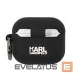 Nugarėlės dėklai Karl Lagerfeld  Karl Lagerfeld Silicone Karl Head 3D Case for AirPods 3 - Black 