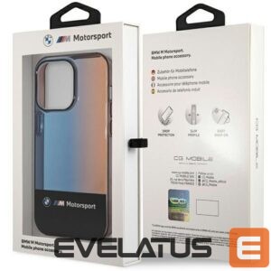 Aizmugurējais vāciņš BMW  BMW Half Tricolor Case for iPhone 14 Pro Max 6.7" - Black 