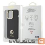 Aizmugurējais vāciņš Guess  Guess Silicone Logo Strass 4G case for iPhone 15 Pro Max - black 