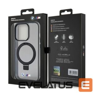 Aizmugurējais vāciņš BMW  BMW Ring Stand M Collection MagSafe Case for iPhone 15 Pro - Black 