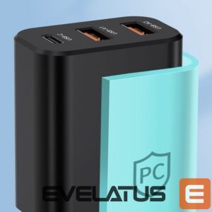 Adapter Wozinsky  Wozinsky CWCUCB 30W USB-C / 2 x USB-A Wall Charger - Black 