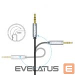 Kabelis Choetech  Choetech AUX002 cable mini jack 3.5mm (male) / mini jack 3.5mm (male) 1.2m - black 