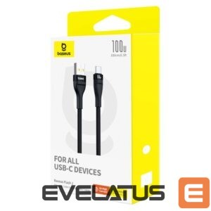 Kabelis Baseus  Baseus Flash 2 USB-A / USB-C cable 100W 1 m - black 