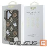 Nugarėlės dėklai Guess  Guess Peony On 4G Background MagSafe case for iPhone 16 - brown 